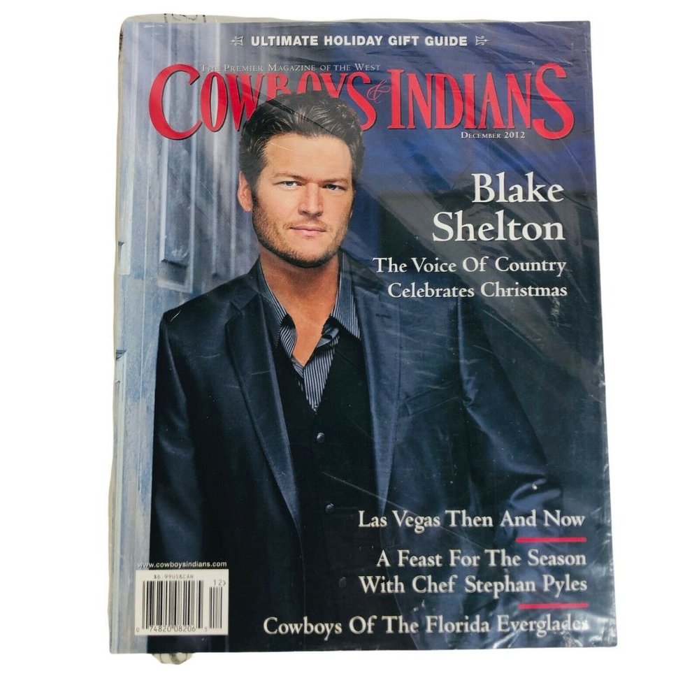 Cowboys & Indians Magazine Blake Shelton December 2012 Country Christmas - Picture 2 of 4